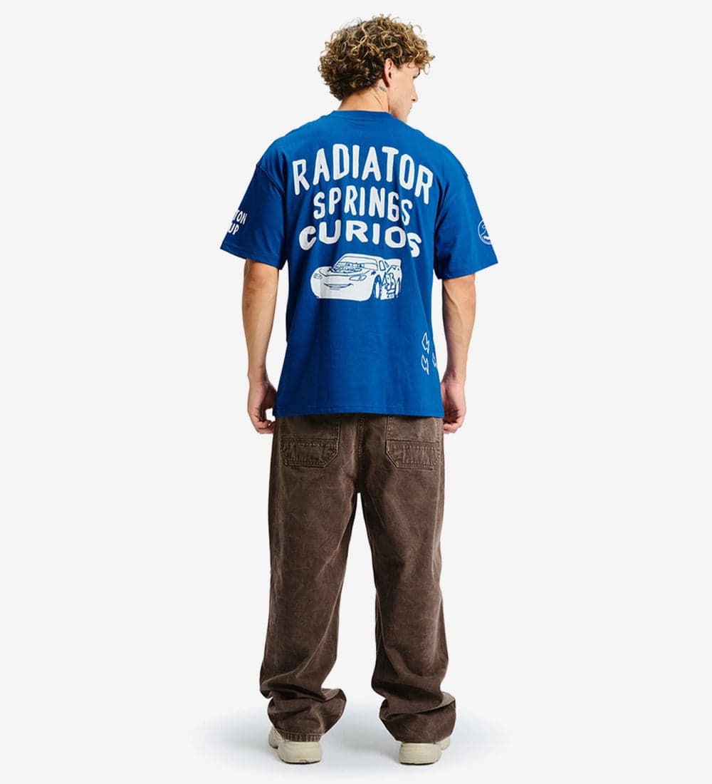 Relaxed Fit Blue Polo T-Shirt