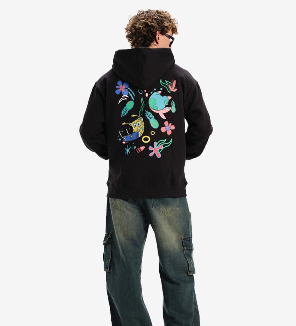 Back Print Zip-Front Jacket