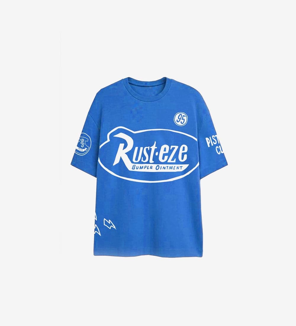 Relaxed Fit Blue Polo T-Shirt
