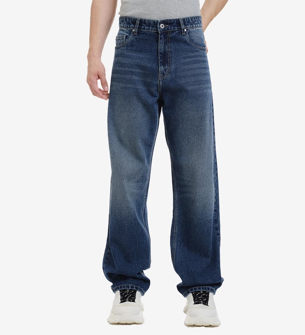 Men’s Wide Leg Denim Jeans